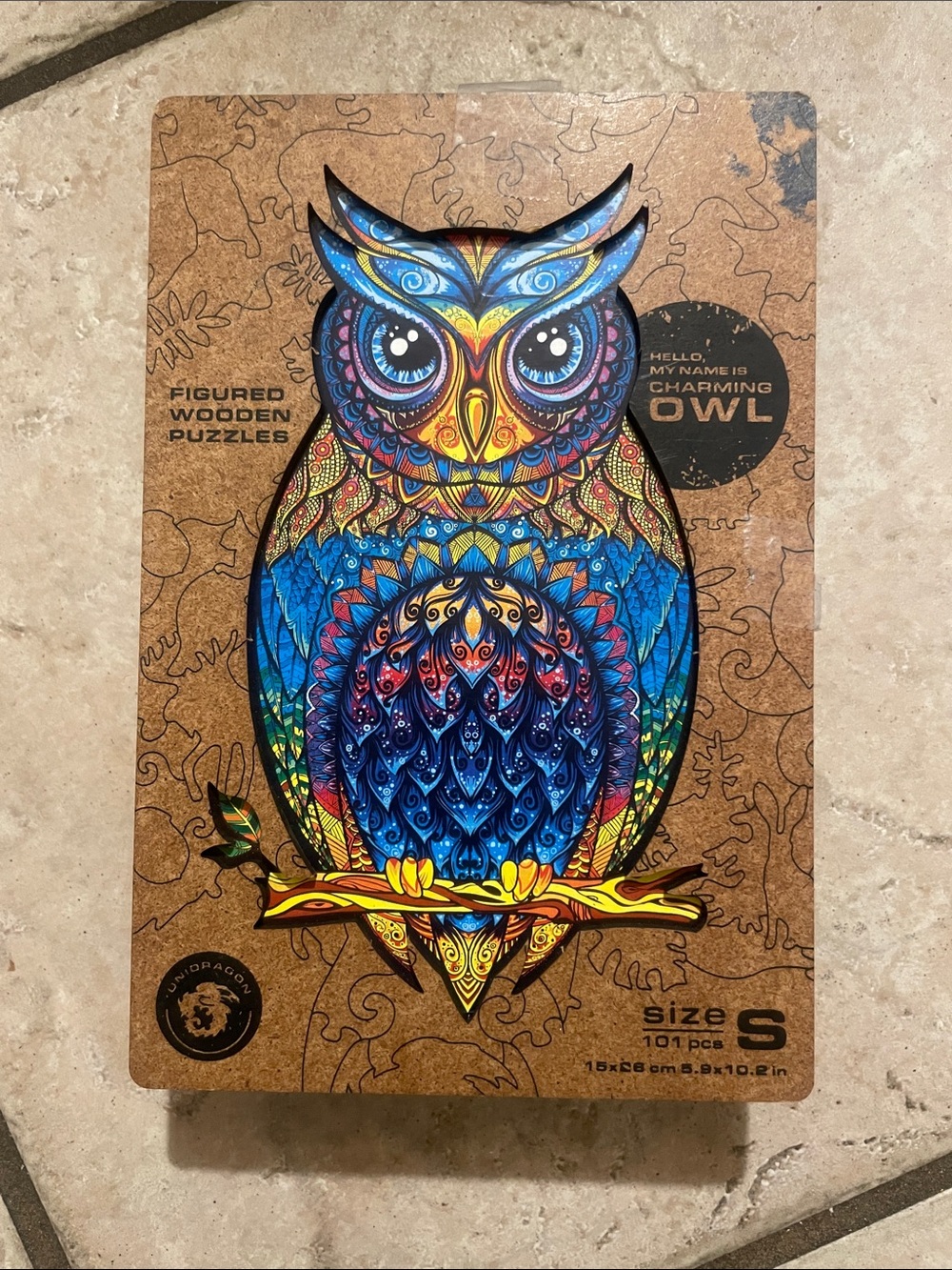 UNIDRAGON Owl Figured Wooden Jigsaw Puzzle